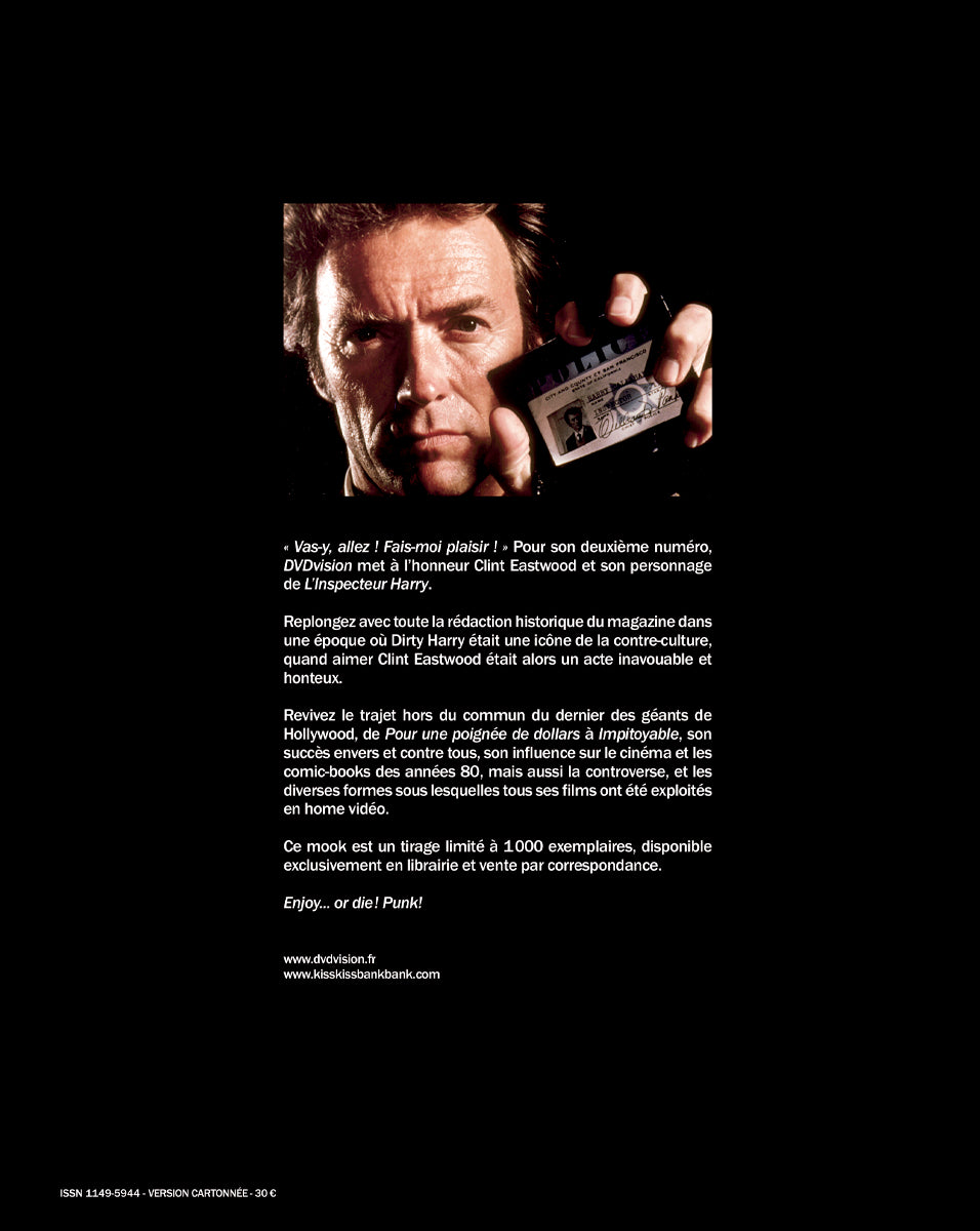 DVDvision 2 Clint Eastwood & Dirty Harry Édition Cartonnée
