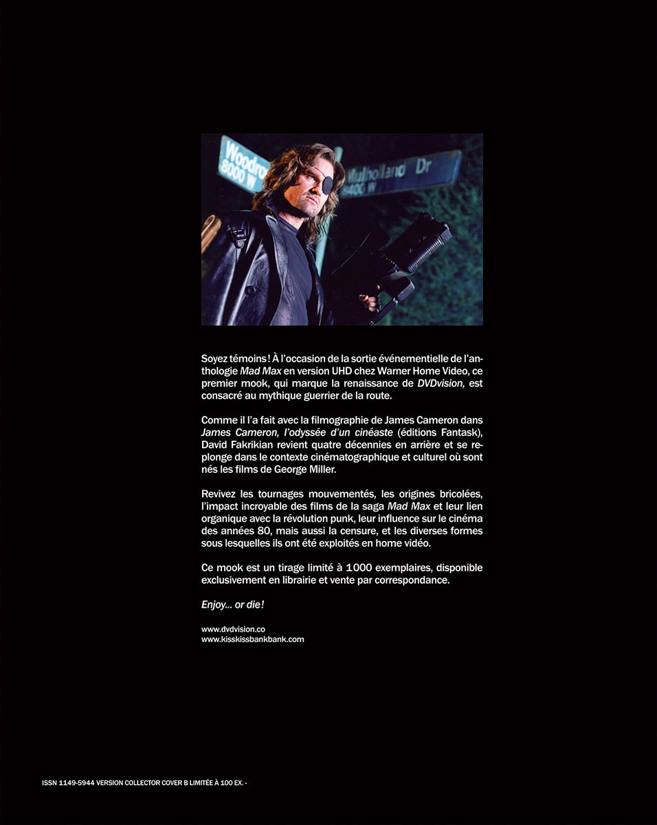 DVDvision 1 Mad Max Édition Cartonnée Jaquette B